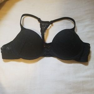 Black lace bra